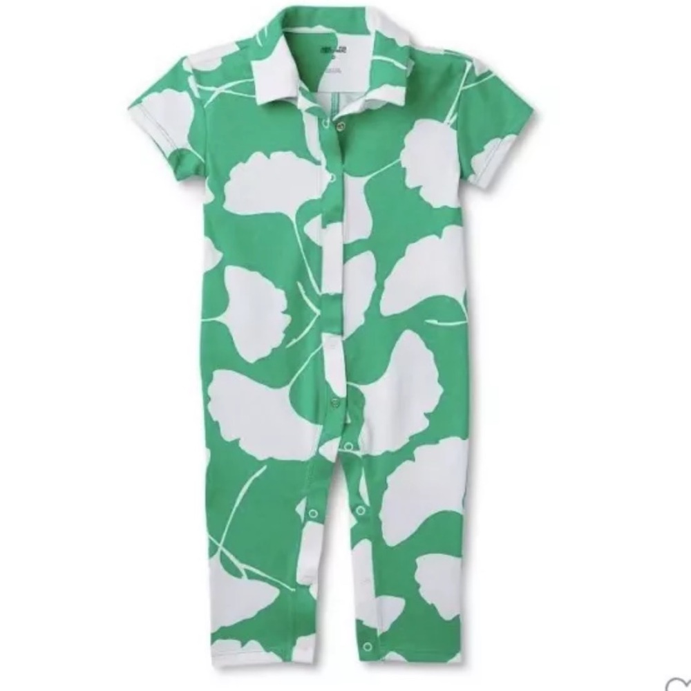 Baby Short Sleave Ginko Green Jumpsuit Dvf For Target Size 0-3